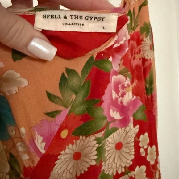 Spell & The Gypsy Red Floral Dress - Picture 5 of 5